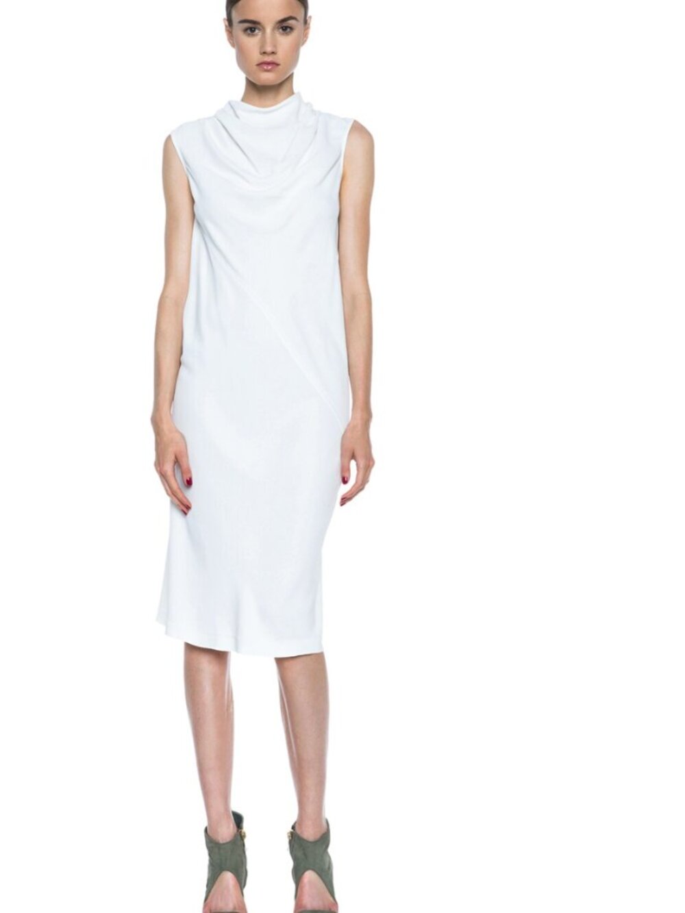 Rick Owens Runway Bonnie Acetate-Blend Tunic Dress